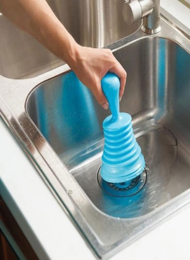 PRAMANTA Air High Pressure Drain Plunger Suction Pump Drainage Block Remover Tool for Kitchen Sink Wash Basin, Drainage Pipe Cleaner Drain Clog Remover Opener Pump (1Pcs) - Image 1