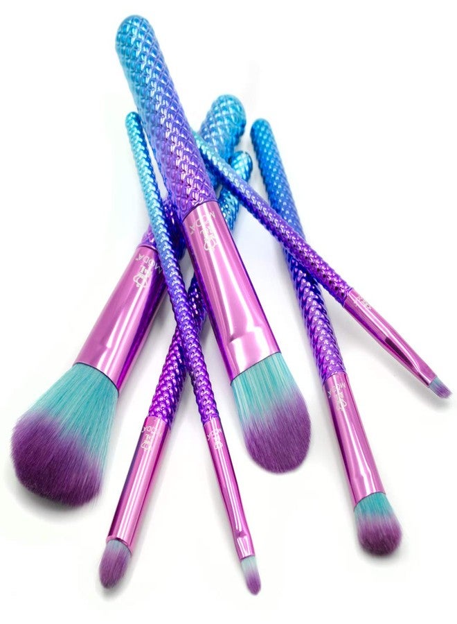 MODA Prismatic 7pc Total Face Makeup Brush Kit – Colorful Face & Eye Brush Set for Foundation, Blush, Eyeshadow & More - Image 5