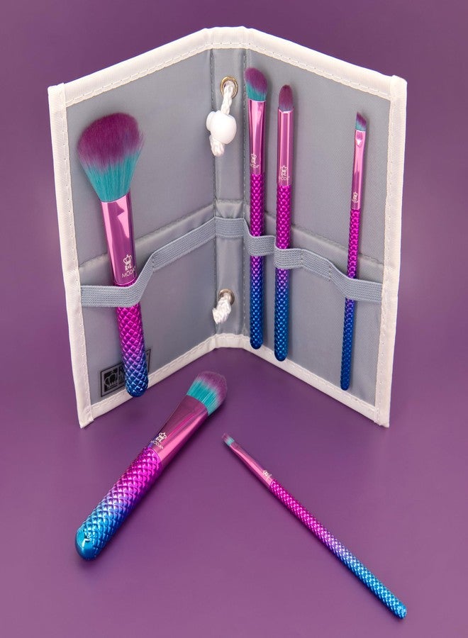 MODA Prismatic 7pc Total Face Makeup Brush Kit – Colorful Face & Eye Brush Set for Foundation, Blush, Eyeshadow & More - Image 3