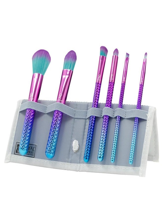 MODA Prismatic 7pc Total Face Makeup Brush Kit – Colorful Face & Eye Brush Set for Foundation, Blush, Eyeshadow & More - Image 1