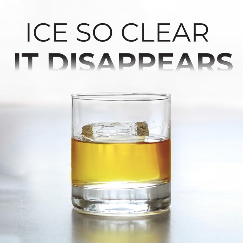 True Cubes True Cubes Crystal Clear Ice Cube Maker, 4 Large 2"x2"x2" Ice Cubes for Cocktails and Drinks, Silicone Mold for Pure, Bartender-Quality Ice - Great for Hosting and Entertaining, Whiskey Gifts for Men  - Image 3