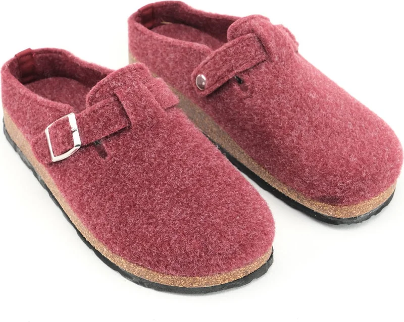 Gezer Winter Cork Sole Buckle Adjustable Home Garden Women's Slippers
