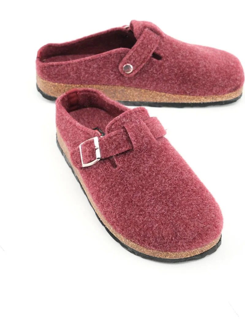 Gezer Winter Cork Sole Buckle Adjustable Home Garden Women's Slippers