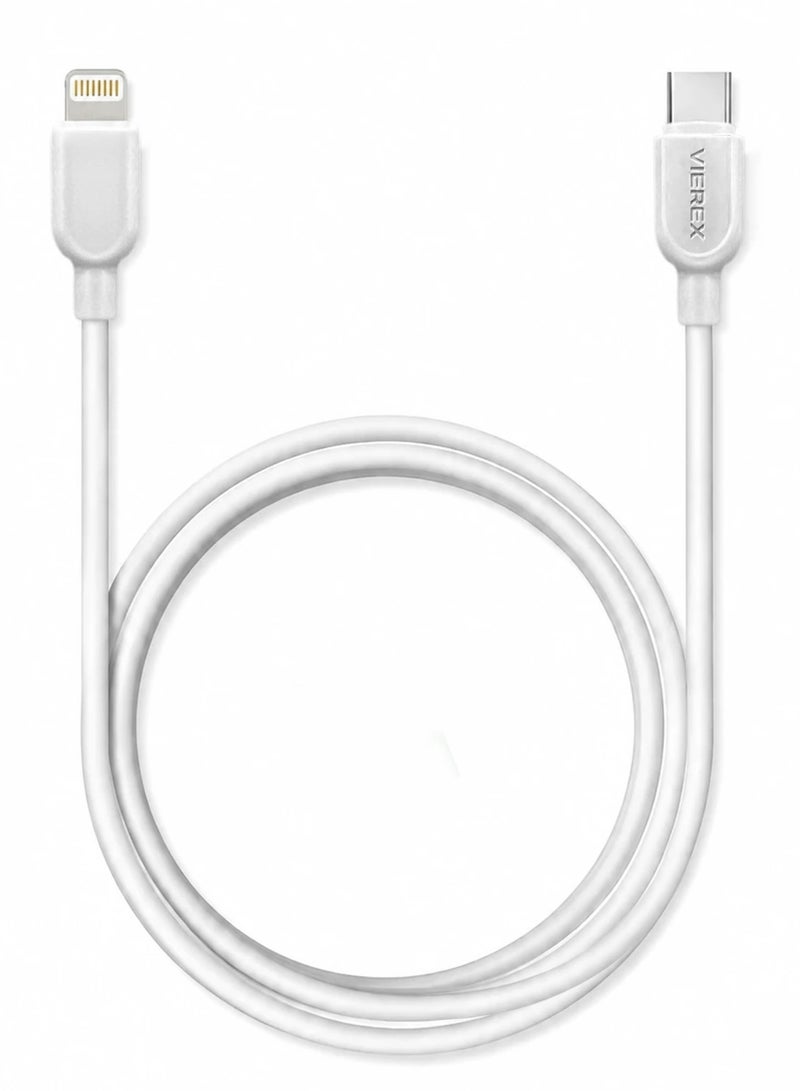 Vierex VC-3 Type-C to Lightning Fast Charging Data Cable 20W Power Delivery USB C to iPhone Charger Cable, 1M - Image 4