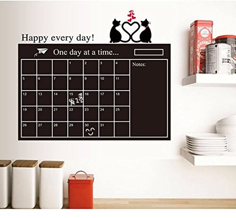 ZS DECOR Weekly Chalkboard Planner Wall Sticker