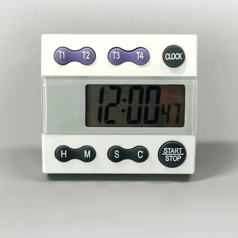 Four-Channel Digital Timer Kitchen Countdown Timer Cooking Countdown Timer With Magnet - Image 1