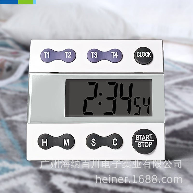 Four-Channel Digital Timer Kitchen Countdown Timer Cooking Countdown Timer With Magnet - Image 2