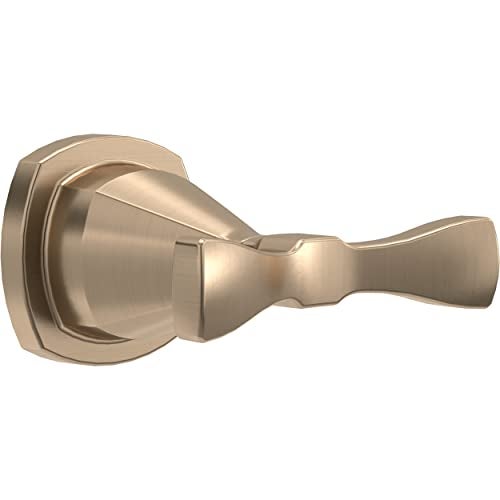 Delta Double Towel Hook for Bathroom or Kitchen Champagne Bronze Stryke Accessories - Image 1