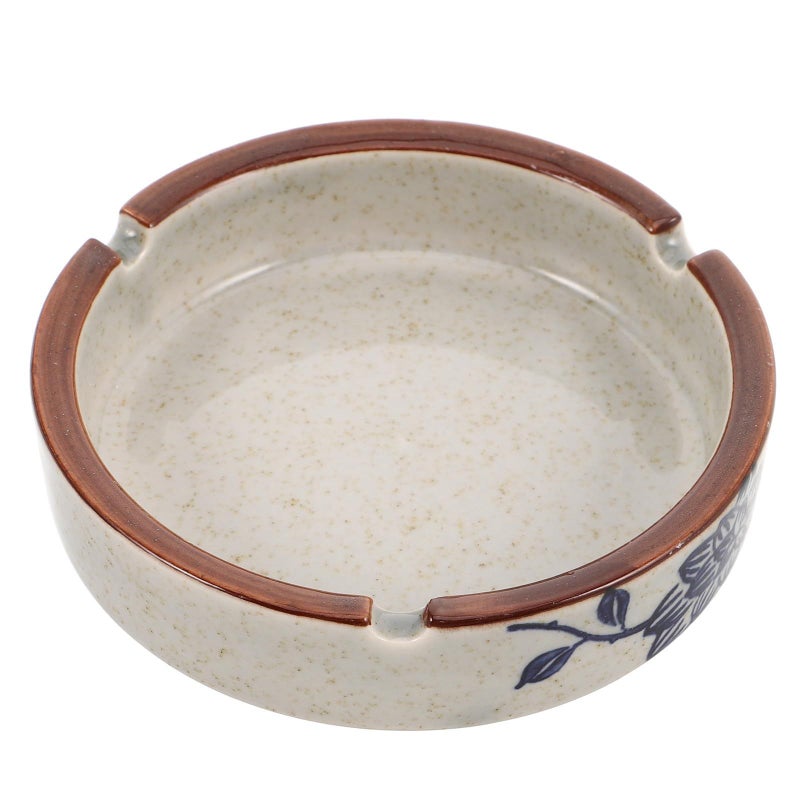 Windproof Ceramic Ashtray Creative Desktop Smoking Tray Indoor Outdoor Office Ornament - Image 2