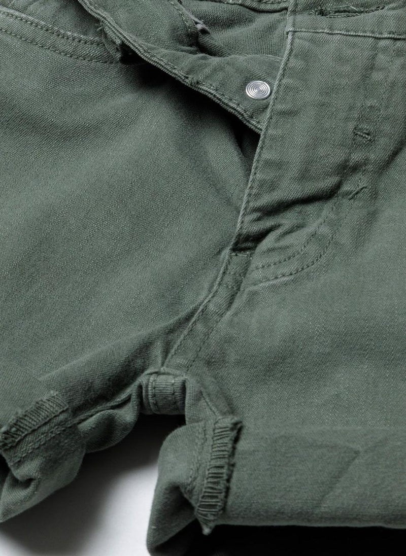 مينوتي شورت تويـل للأولاد المراهقين بحافة مطوية وجيوب - Image 3