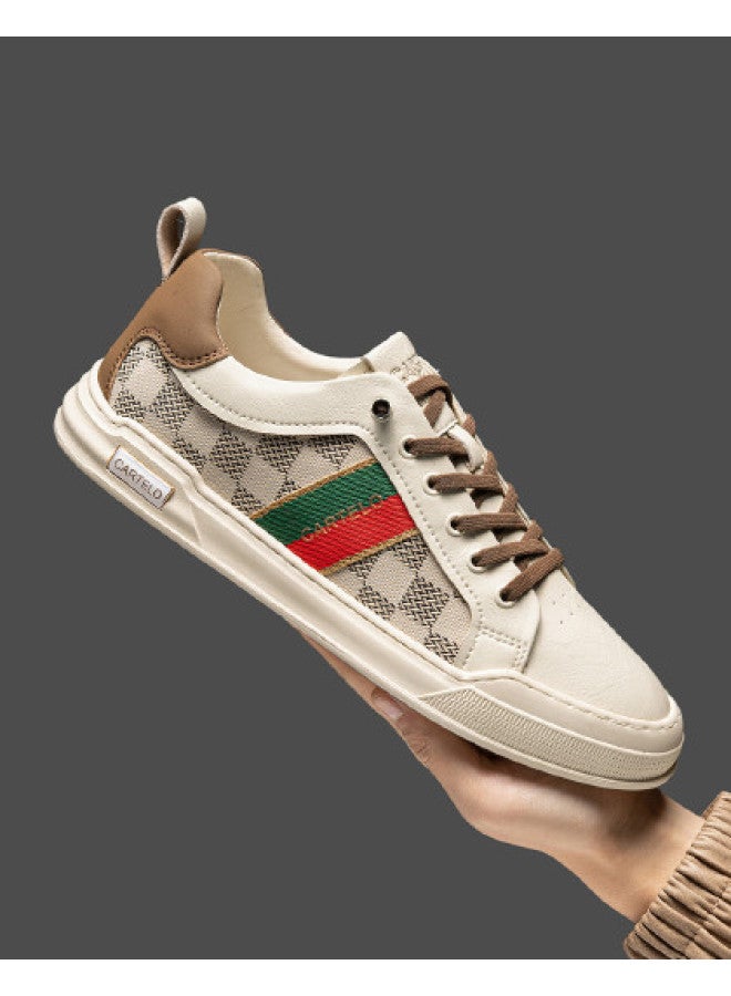 CARTELO Lace-free【hot Seller】versatile Casual Sneakers Men's White Shoes Leisure Sports Shoes Trendy Plimsolls Men - Image 1