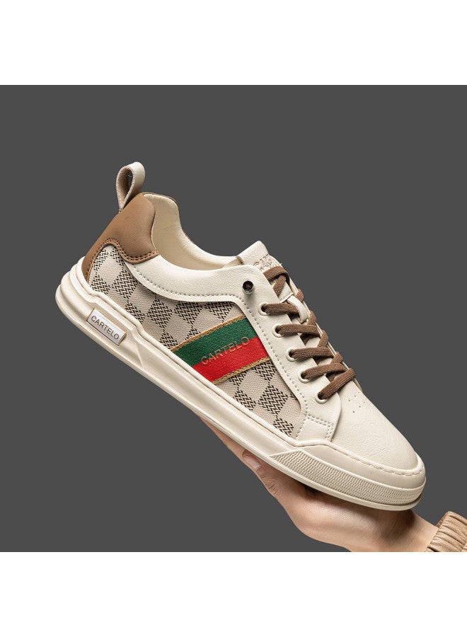 CARTELO Lace-free【hot Seller】versatile Casual Sneakers Men's White Shoes Leisure Sports Shoes Trendy Plimsolls Men - Image 2