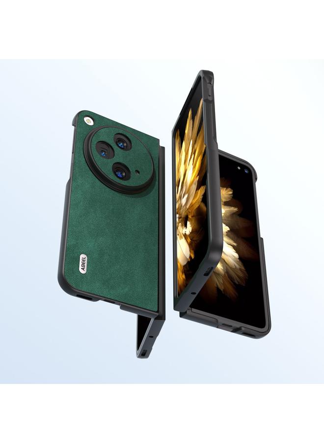 erorex Case For OPPO Find N3 ABEEL PU Leather Black Edge Phone Case - Image 4