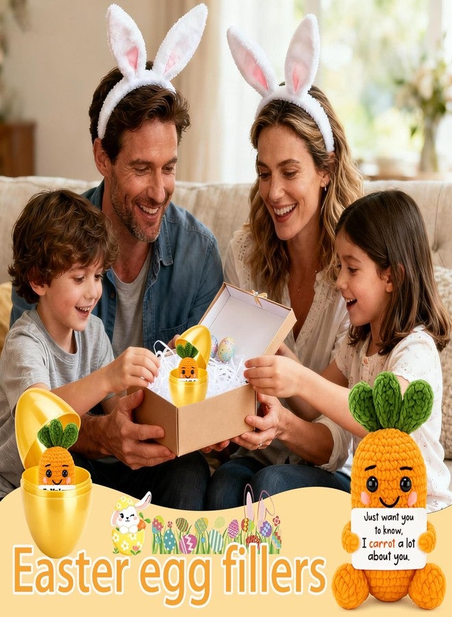 FEFAMM Easter Basket Stuffer for Teens Boys Girls, Funny Crochet Carrot Easter Basket Essentials Egg Fillers for Son Daughter Emotional Cheer Up Support Birthday Gifts for Women Men, Gifts for Teens Friends - Image 5