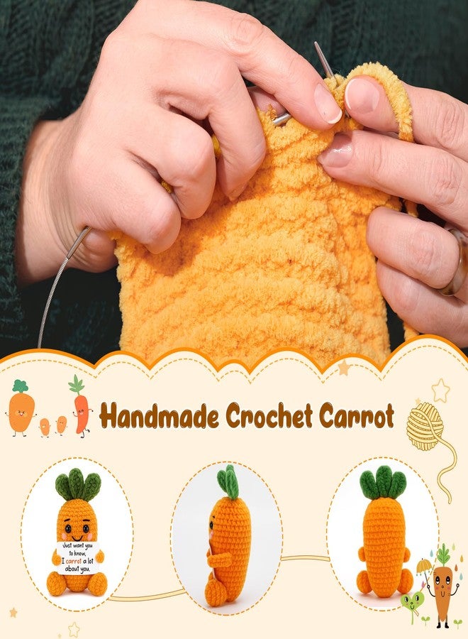 FEFAMM Easter Basket Stuffer for Teens Boys Girls, Funny Crochet Carrot Easter Basket Essentials Egg Fillers for Son Daughter Emotional Cheer Up Support Birthday Gifts for Women Men, Gifts for Teens Friends - Image 4