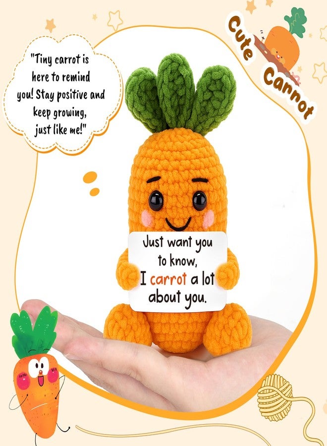 FEFAMM Easter Basket Stuffer for Teens Boys Girls, Funny Crochet Carrot Easter Basket Essentials Egg Fillers for Son Daughter Emotional Cheer Up Support Birthday Gifts for Women Men, Gifts for Teens Friends - Image 3