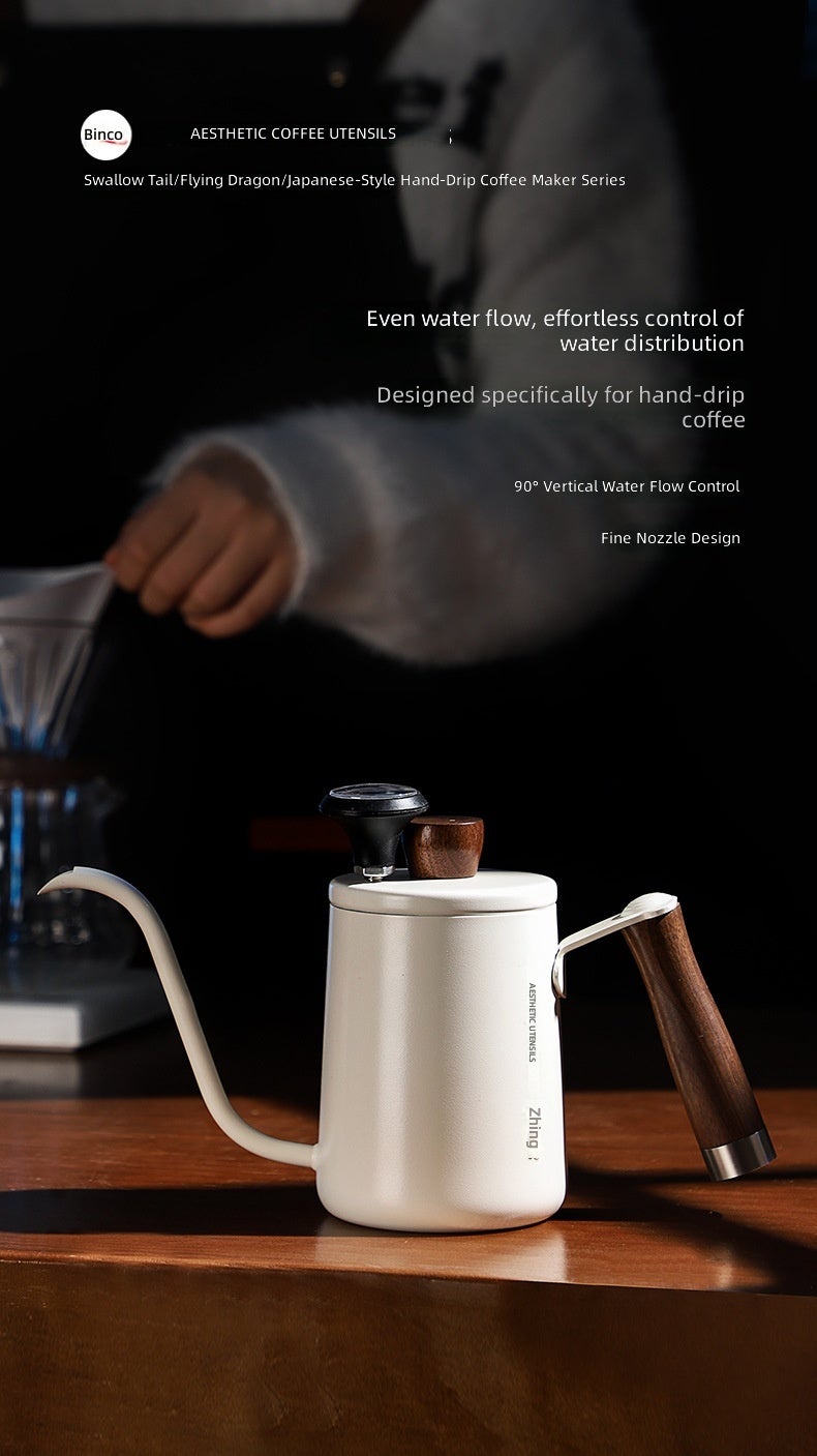 Bincoo Hand Drip Coffee Maker - Compact Portable Stainless Steel Brewer - Image 3