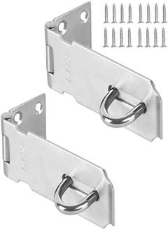 AKDC Delfino Padlock Hasp, Stainless Steel Security Door Clasp Hasp Lock Latch, Suitable For Room Door Locks, Garden Door Locks 2Mm Extra Thick Door Gate Bolt Lock With 16 Mounting Screws (2 Pcs 3 Inch)  - Image 4