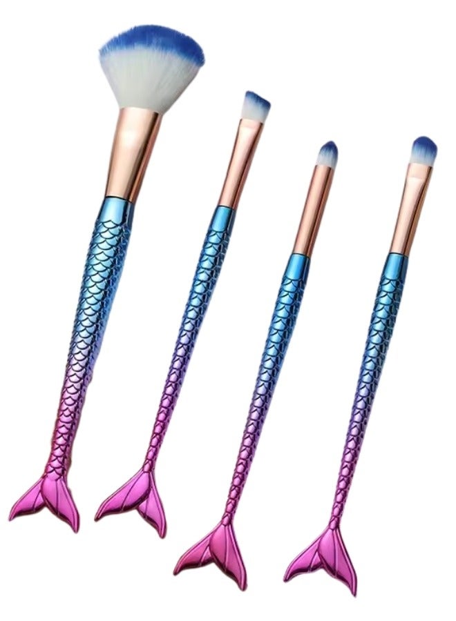 4 قطع فرش مستحضرات التجميل  (متعدد الألوان) - Image 1