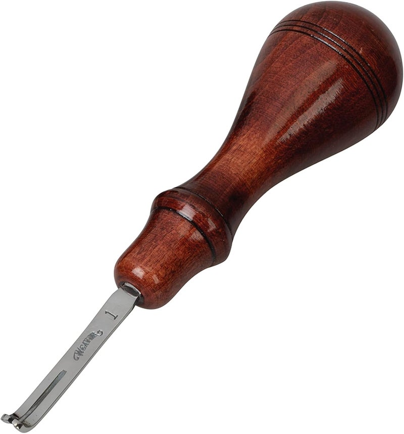 Weaver Leather Supply Leather Edger, Edge Beveler with Angled Tip for Refined Finish, Beveling Tools for Belts, Straps, and DIY Projects - Image 1