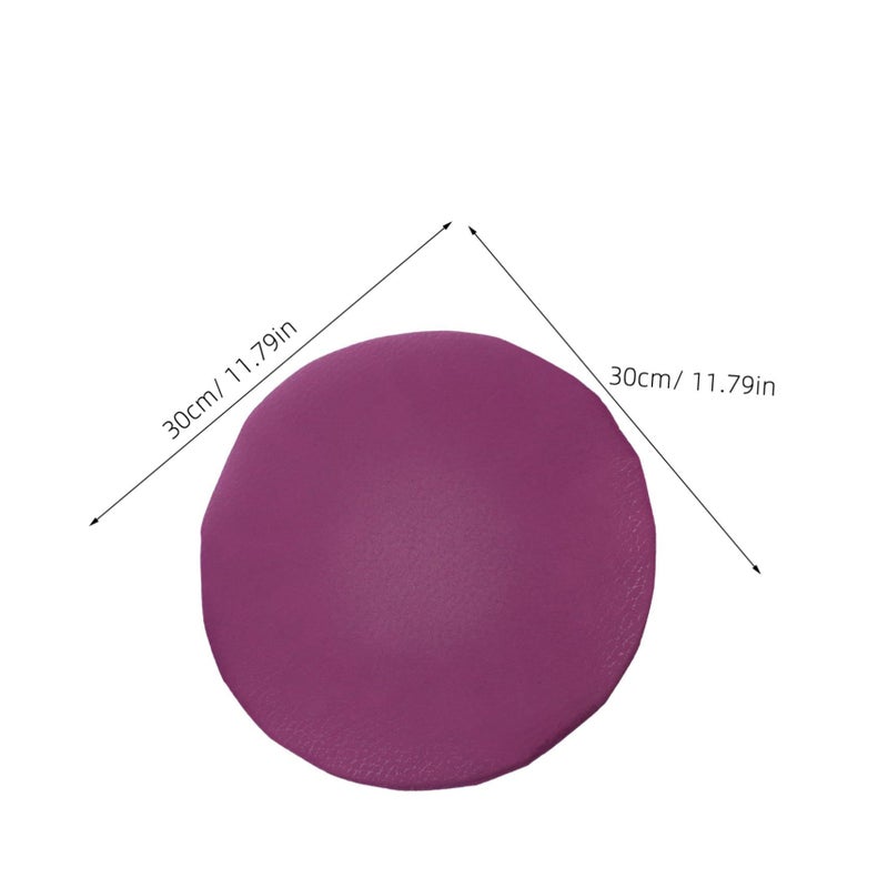 Stretchable Round Stool Seat Covers Washable 2Pcs Set For Dining Office Chairs - Image 3