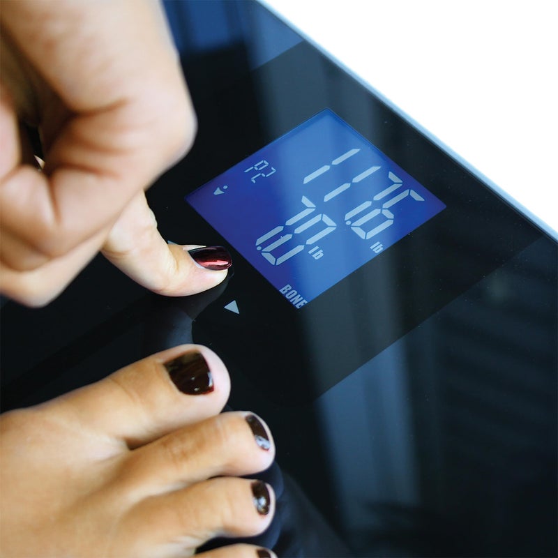 EatSmart Eat Smart Digital Body Fat Scale with Auto Recognition Technology, Black - Image 4