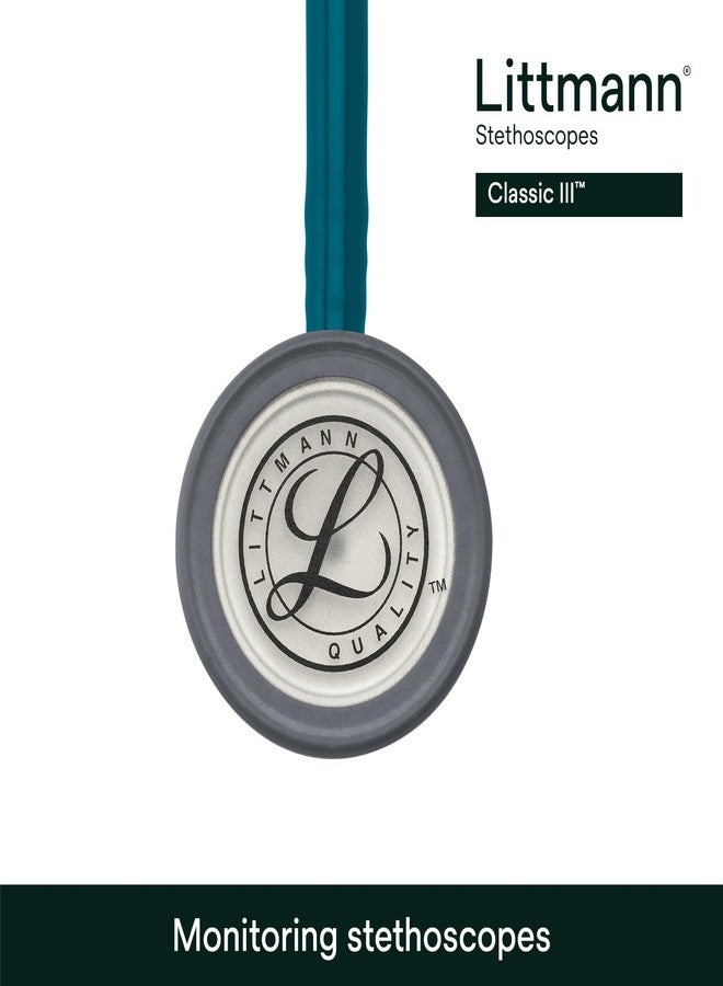 Littmann 3M Littmann Classic III Monitoring Stethoscope, 5623, More Than 2X as Loud, Weighs Less, Stainless Steel Chestpiece, 27" Caribbean Blue Tube - Image 4