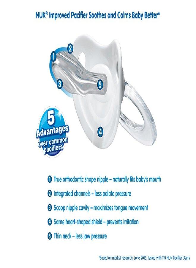 NUK Disney Baby Puller Pacifier, 6-18 Months, Minnie Mouse/Assorted Colors, 1 pk - Image 3