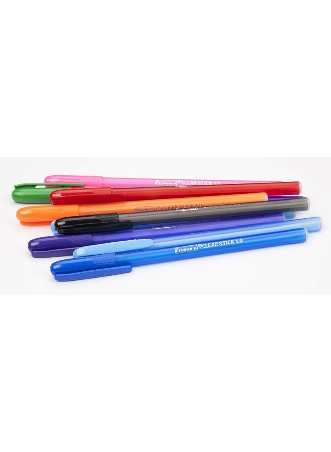 Promarx Fashion Stick Ballpoint Pens, 1.0 mm, Assorted Colored Ink, 10-Count - Image 5