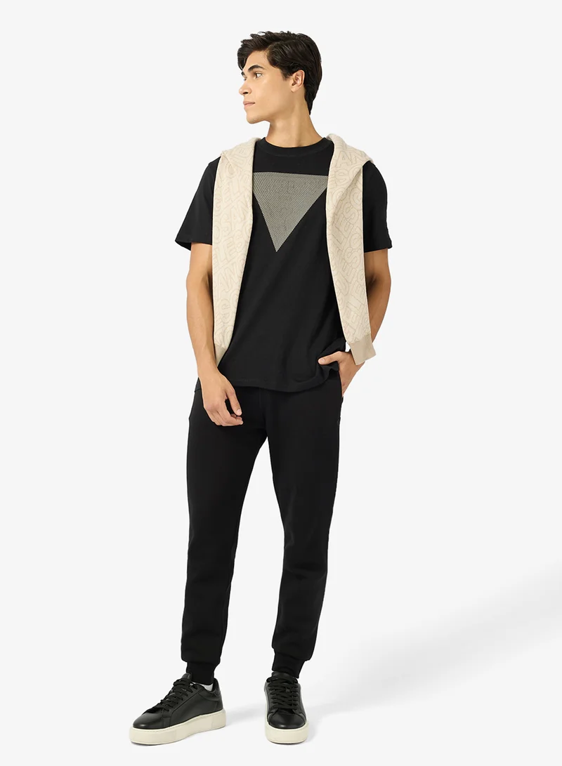 GUESS Triangle Logo Short Sleeve T-Shirt