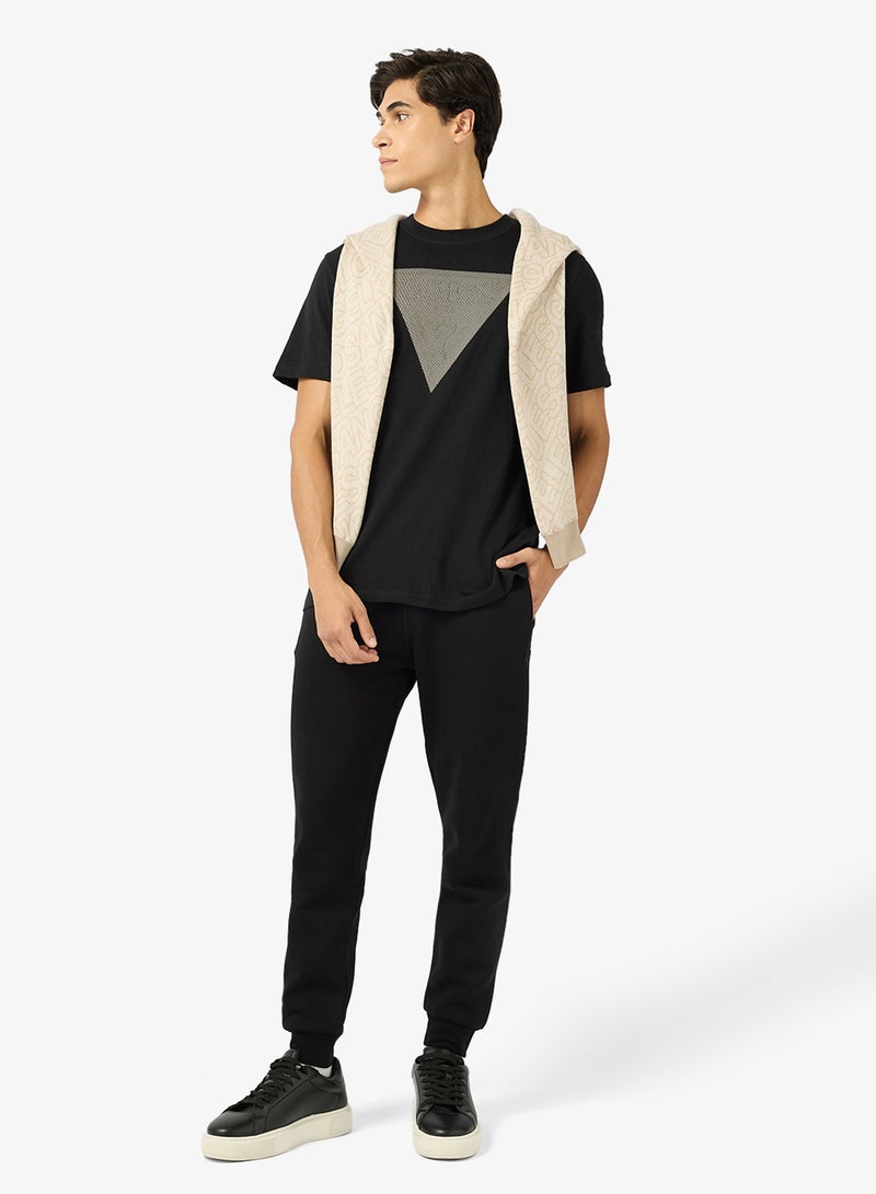 GUESS Triangle Logo Short Sleeve T-Shirt - Image 4