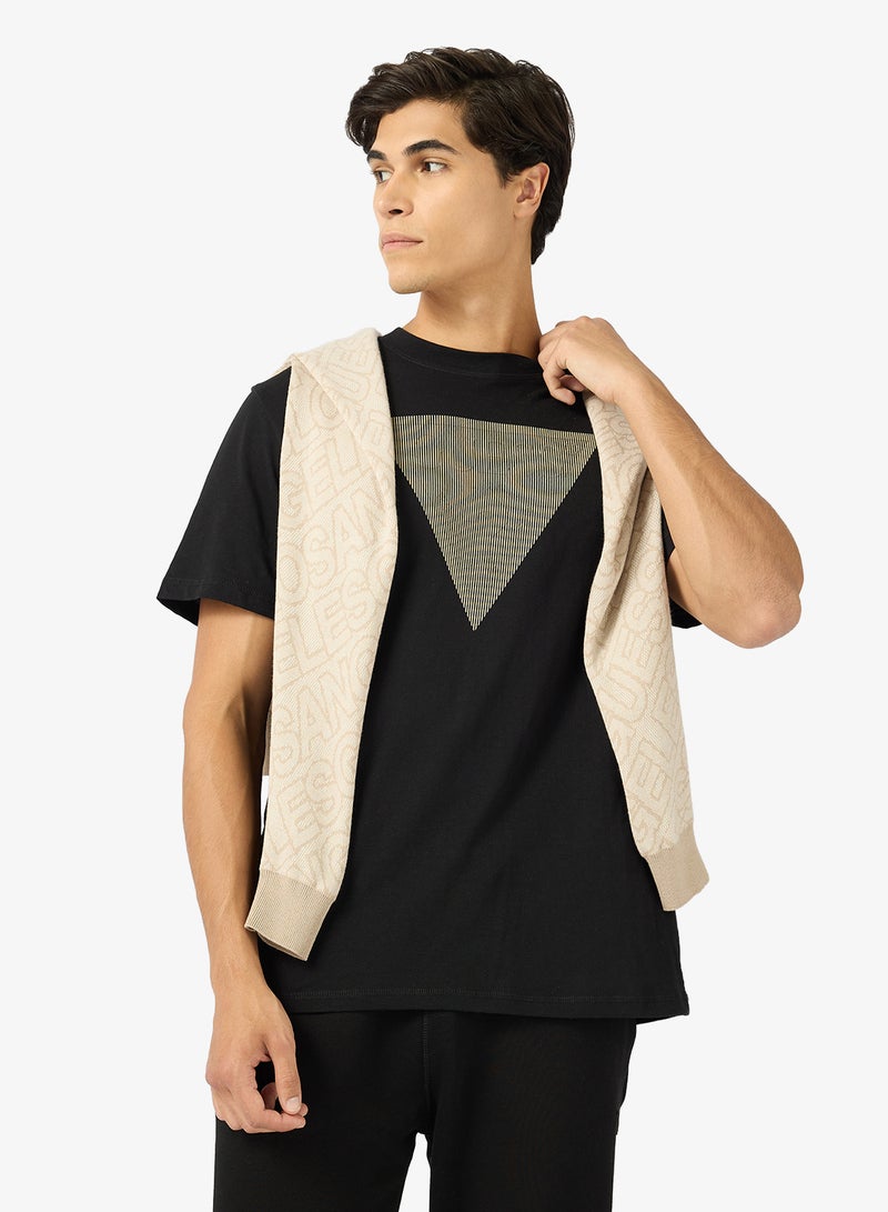 GUESS Triangle Logo Short Sleeve T-Shirt - Image 1