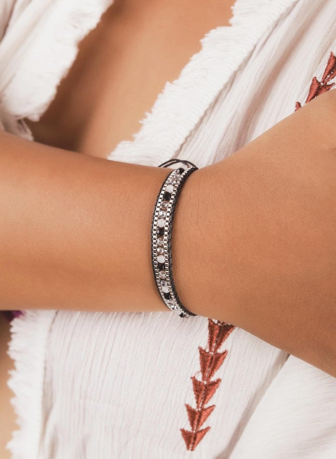 MINACHI Bohemian Beaded Bracelet for Women, Braided Design, Trendy Jewelry - Image 4