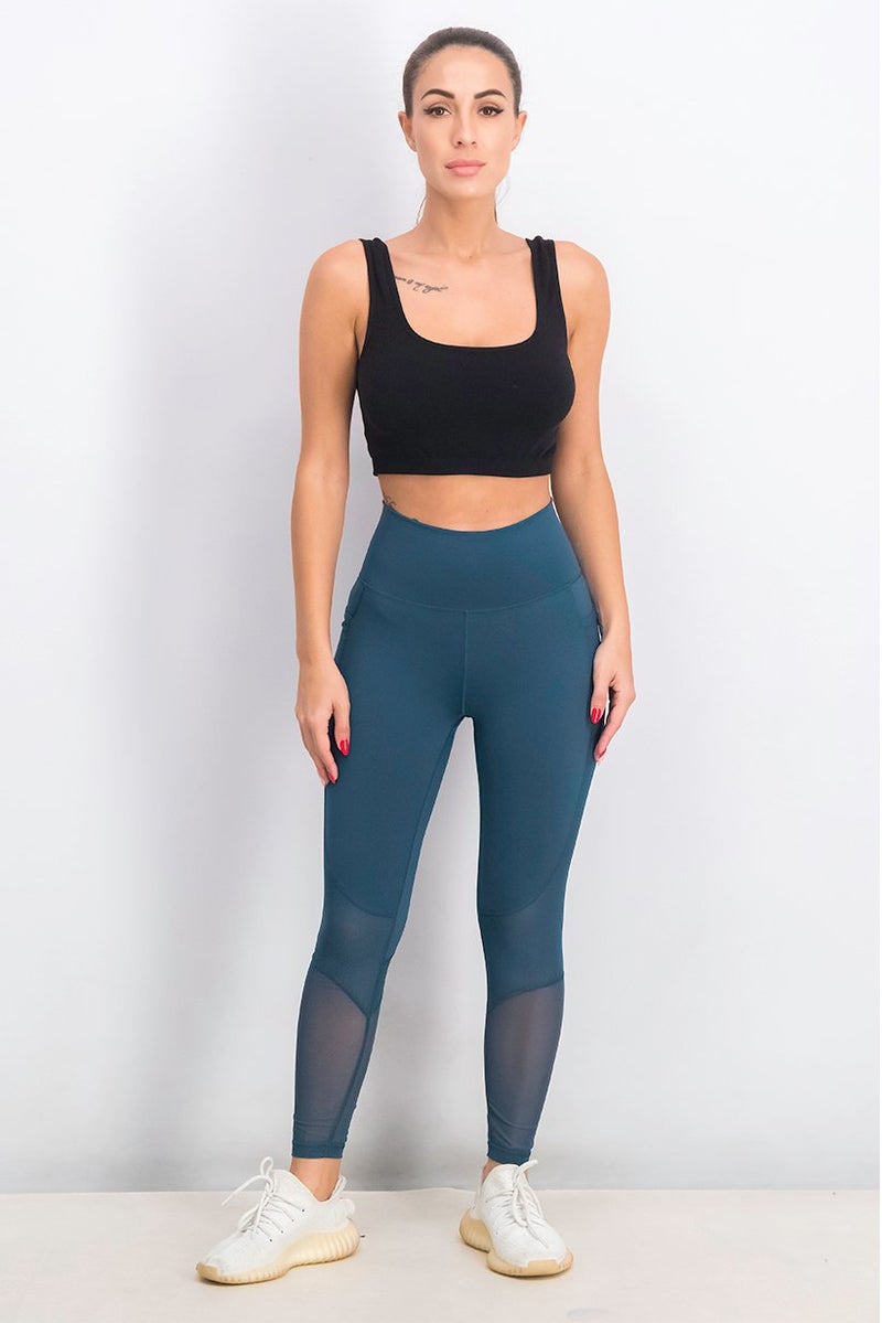 Adidas Women Sportswear Fit Pull,On Leggings, Teal Green - Image 3