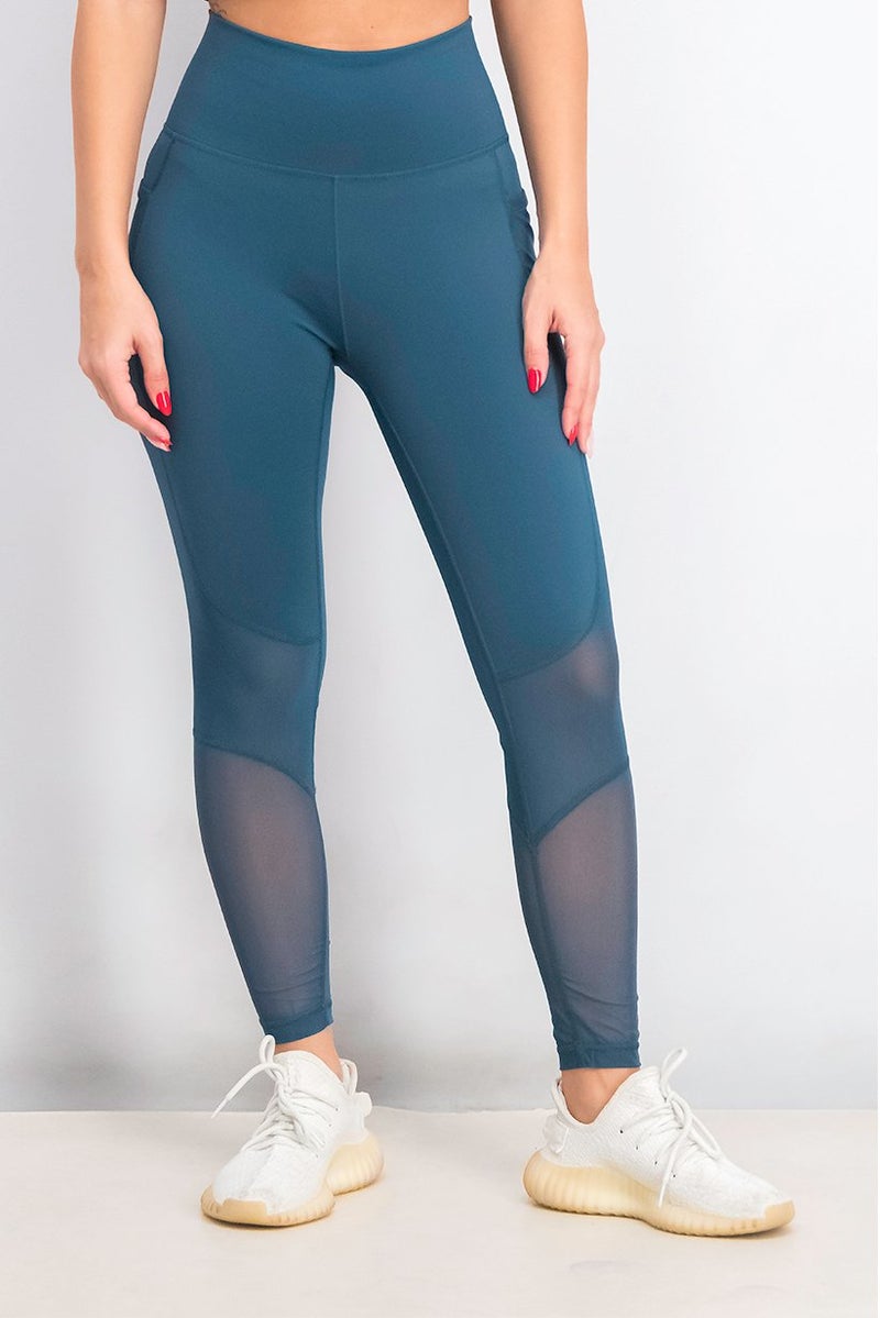 Adidas Women Sportswear Fit Pull,On Leggings, Teal Green - Image 1