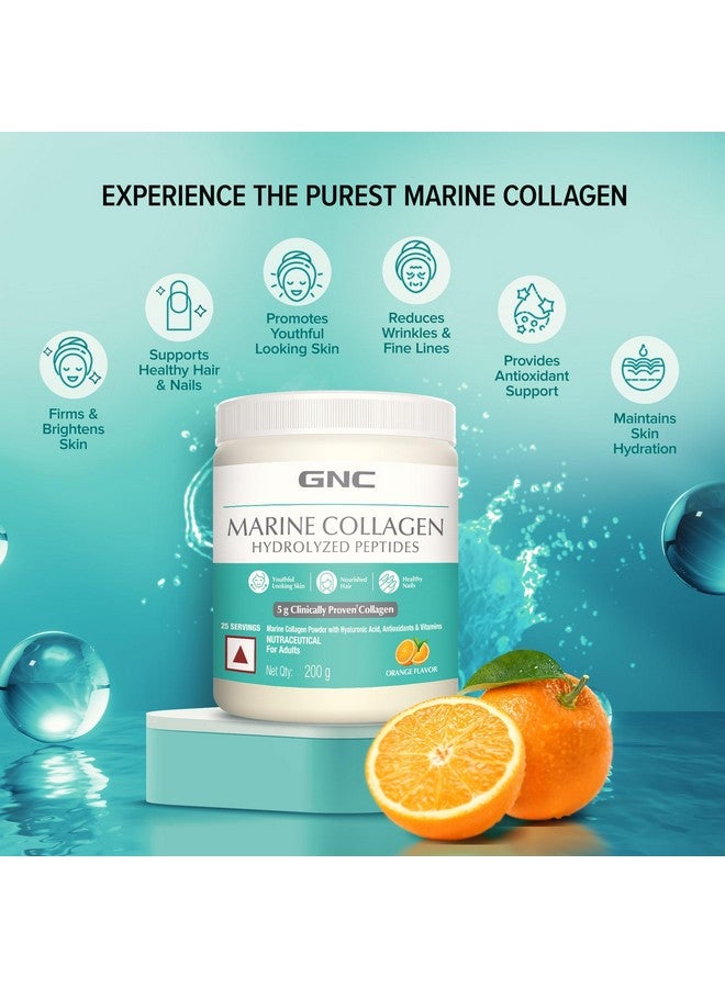 GNC Marine Collagen|200 Gm|Type 1 & Type 3 Collagen|Hydrolyzed Peptides |Hyaluronic Acid|Biotin |Vitamin C &E |Grape Seed Extract |Rosemary Extract |For Radiant & Youthful Skin,2 count,200 grams - Image 3
