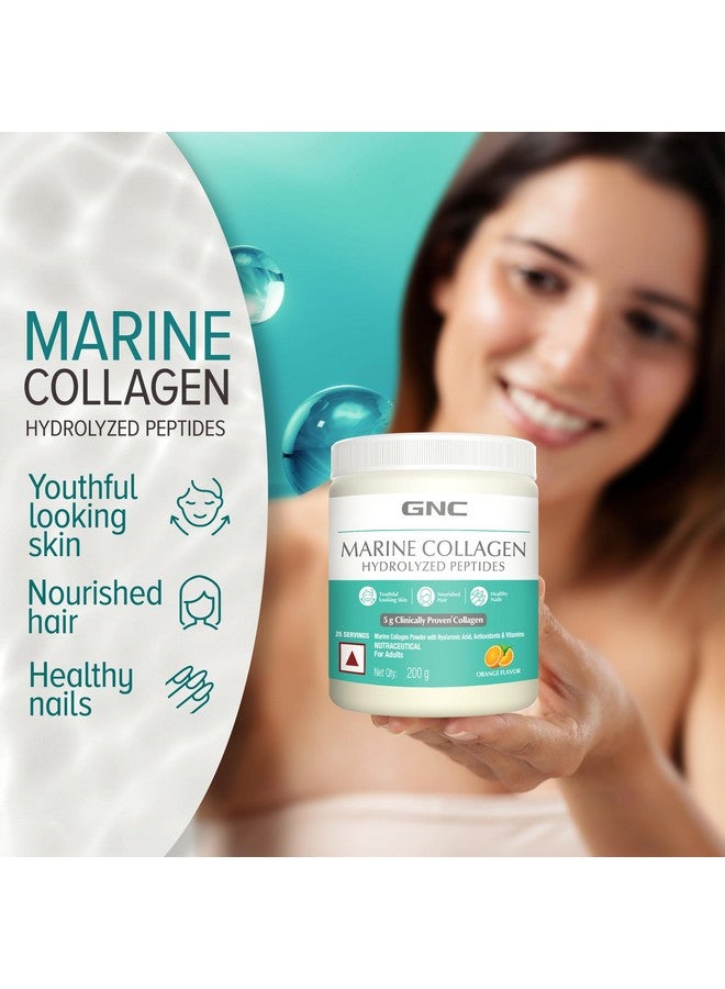 GNC Marine Collagen|200 Gm|Type 1 & Type 3 Collagen|Hydrolyzed Peptides |Hyaluronic Acid|Biotin |Vitamin C &E |Grape Seed Extract |Rosemary Extract |For Radiant & Youthful Skin,2 count,200 grams - Image 5