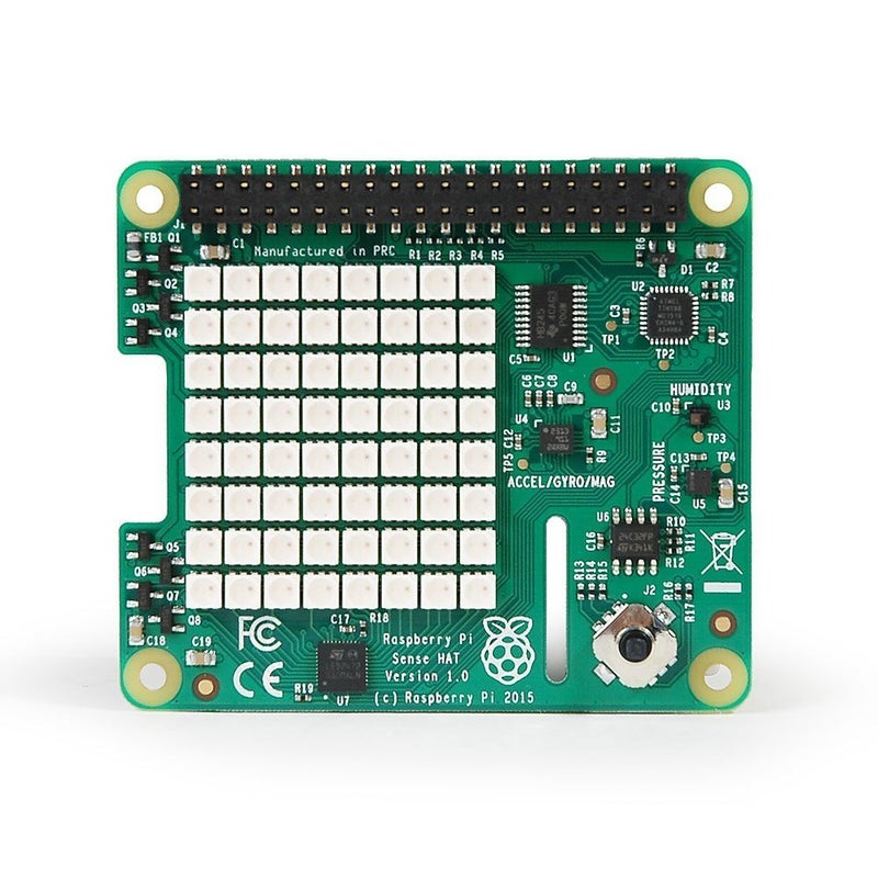 Raspberry Pi راسبيري باي RASPBERRYPI-SENSEHAT - لوحة استشعار راسبيري باي مع استشعار الاتجاه والضغط والرطوبة ودرجة الحرارة - Image 5