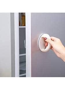 Hasruna Enterprise Hasruna Enterprise Self Adhesive Door Handles Stick Plastic Handles Pull knob Door Handles Pull for Sliding Door Drawer Window Commode and Cupboard Cabinet Multicolor 2PCs  - Image 4