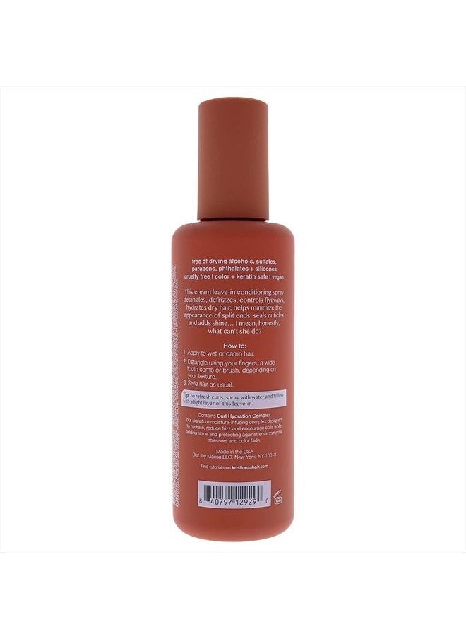 Kristin Ess Hair Ultra Hydrating Curl Leave-In Cream Conditioner for Curly Hair with Frizz Control, Humidity Shielding, Vegan, Color + Keratin Safe, 8.45 fl oz (Pack of 1)  - Image 2