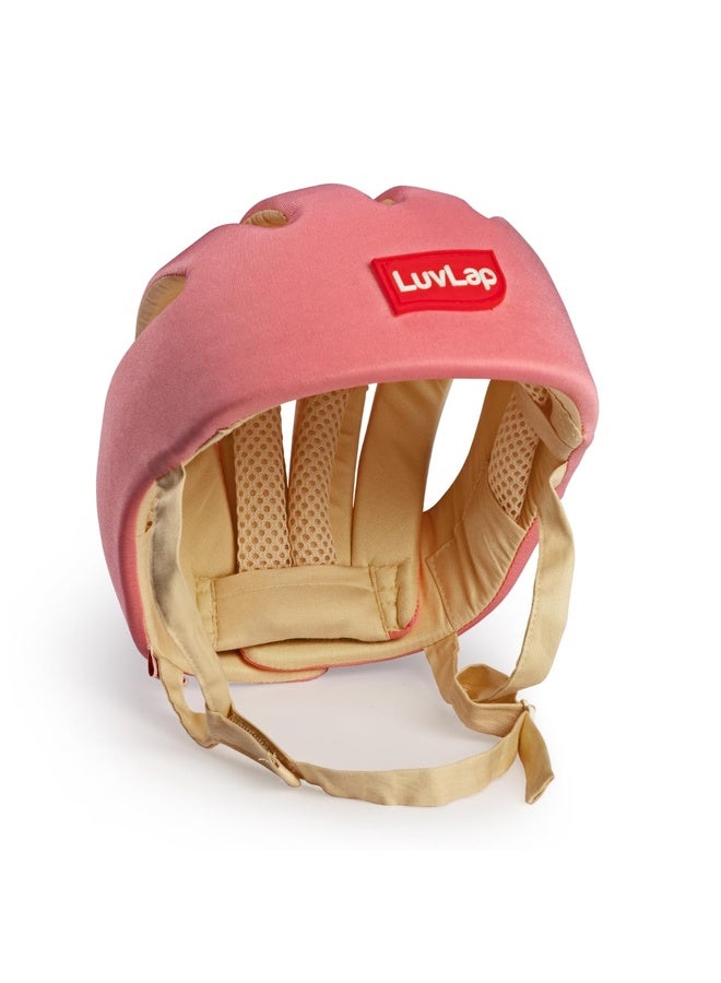 Luvlap Baby Safety Helmet - Essential Safety Gear for 6+ Months to 3 Years | Toddler Head Protector | Secure Fit & Comfort | Appealing Design | Lightweight | Proper Air Ventilation, Pink - Image 1