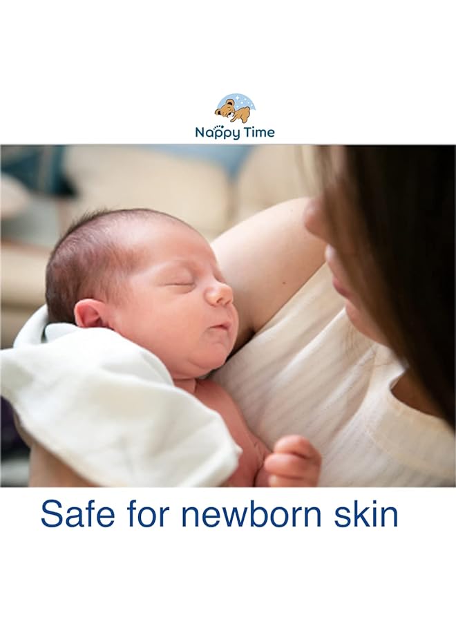 Nappy time Baby Wipes 99.9% Pure Water With Chamomile Extract; Fragrance Alcohol And Paraben Free Baby Wipes Safe For Newborn Skin 60 Wipes - Image 5