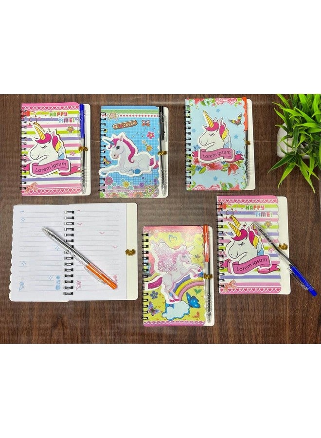 Tera13 Return Gifts For Girls Unicorn Diary For Girls Note Book Diary For Girls (12 Pcs) Kids Diary, Cartoon Diary Birthday Return Gifts Diary For Girls & Boys, Multicolor - Image 2