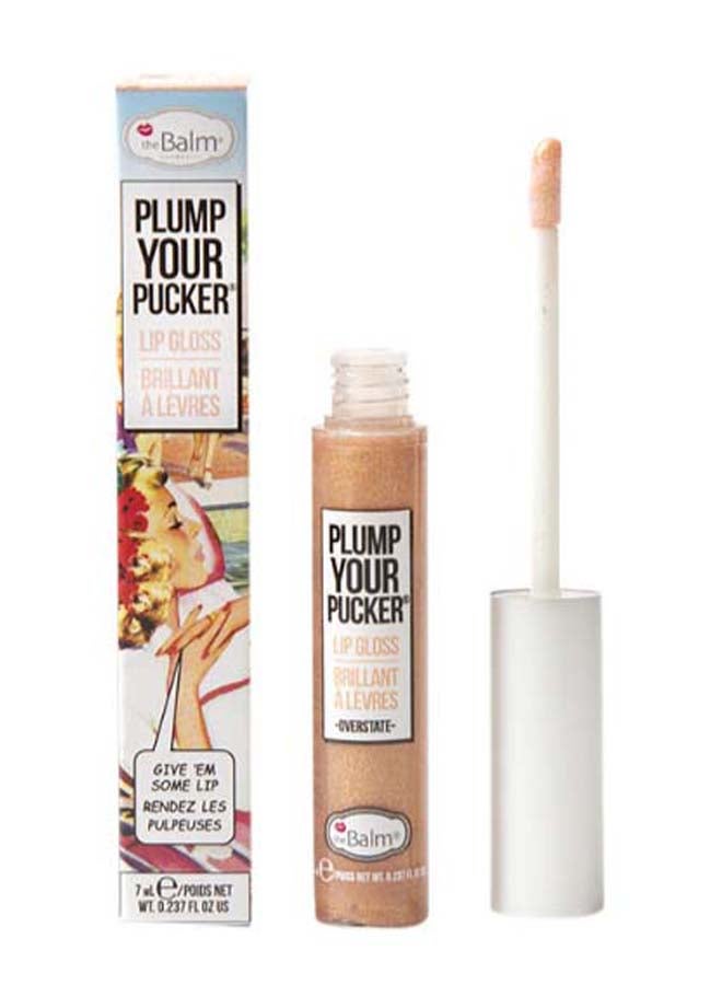 theBalm Plum Your Pucker Lip Gloss Overstate - Image 3