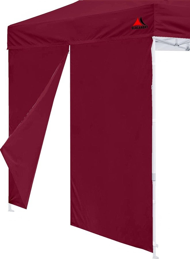 SCOCANOPY Door for 10x10 Canopy Frame One Central Zipper Design for Easy Entry and Exit,1 Pack Canopy Door Only,Burgundy - Image 1