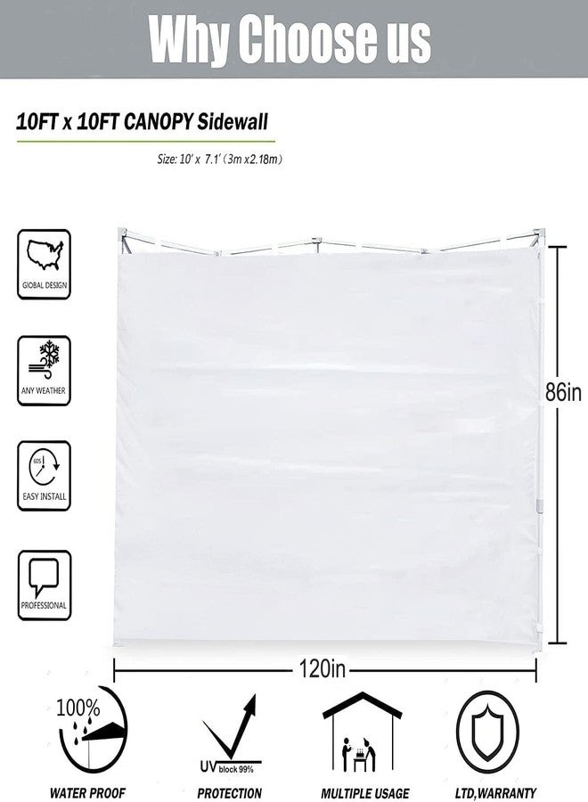 SCOCANOPY Door for 10x10 Canopy Frame One Central Zipper Design for Easy Entry and Exit,1 Pack Canopy Door Only,Burgundy - Image 5