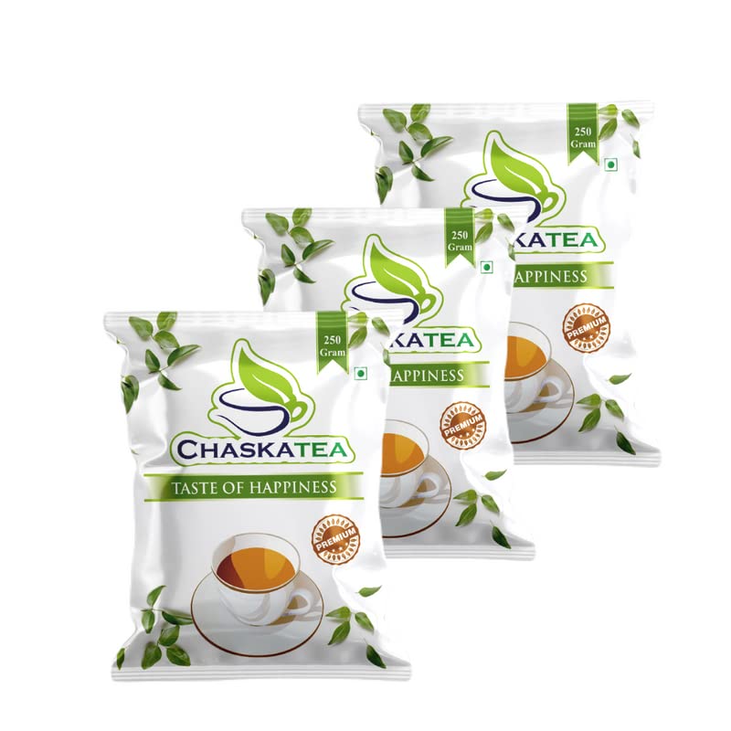 CHASKATEA Natural Premium Masala Tea Powder, Perfectly Blended, Rich, and Aromatic Assam Natural Tea Leaves Chai Patti, Organic Tea (Net 250g X 3) (Pack Of 3) - Image 1