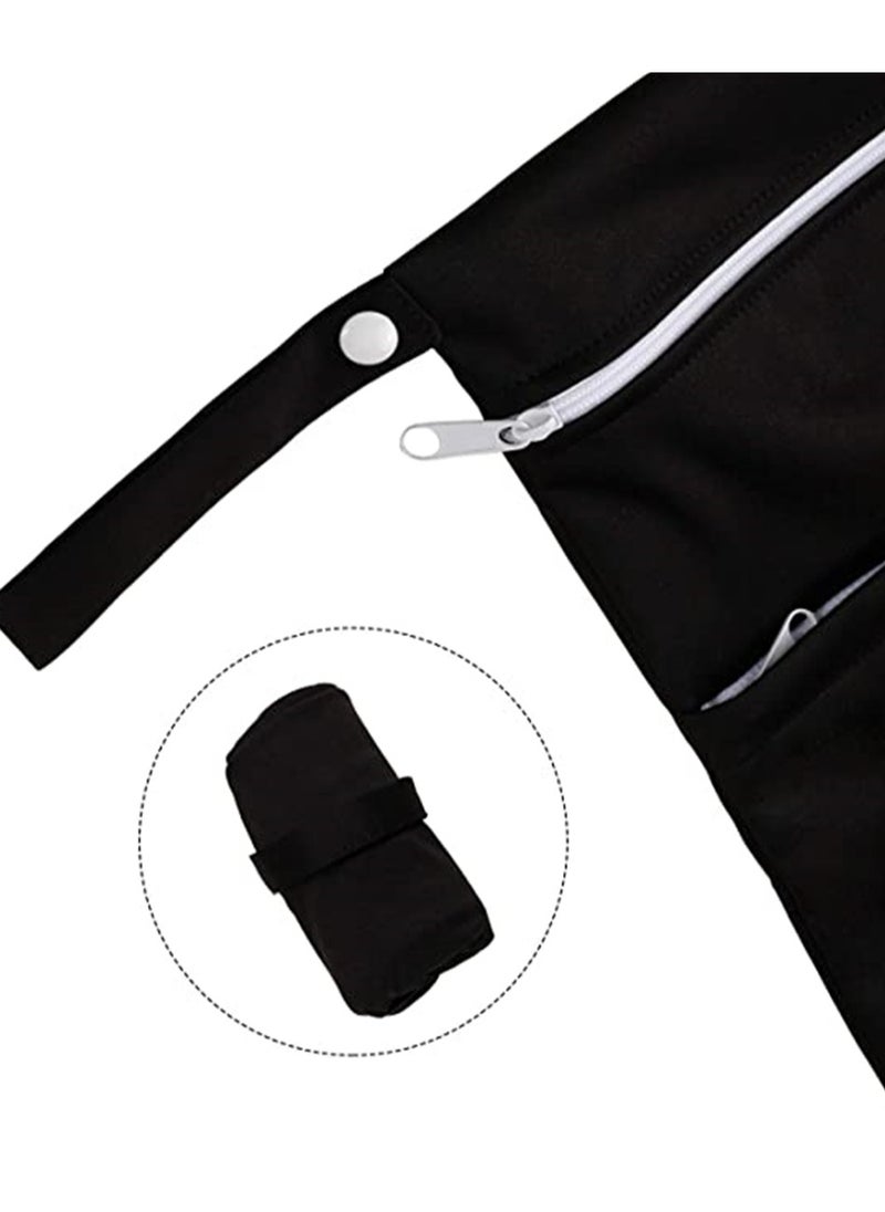 SYOSI 2-Piece Wet Dry Bag for Cloth Diapers Travel Beach Pool Yoga Gym Bag for Swimsuits Wet Clothes 2 pcs  - Image 4