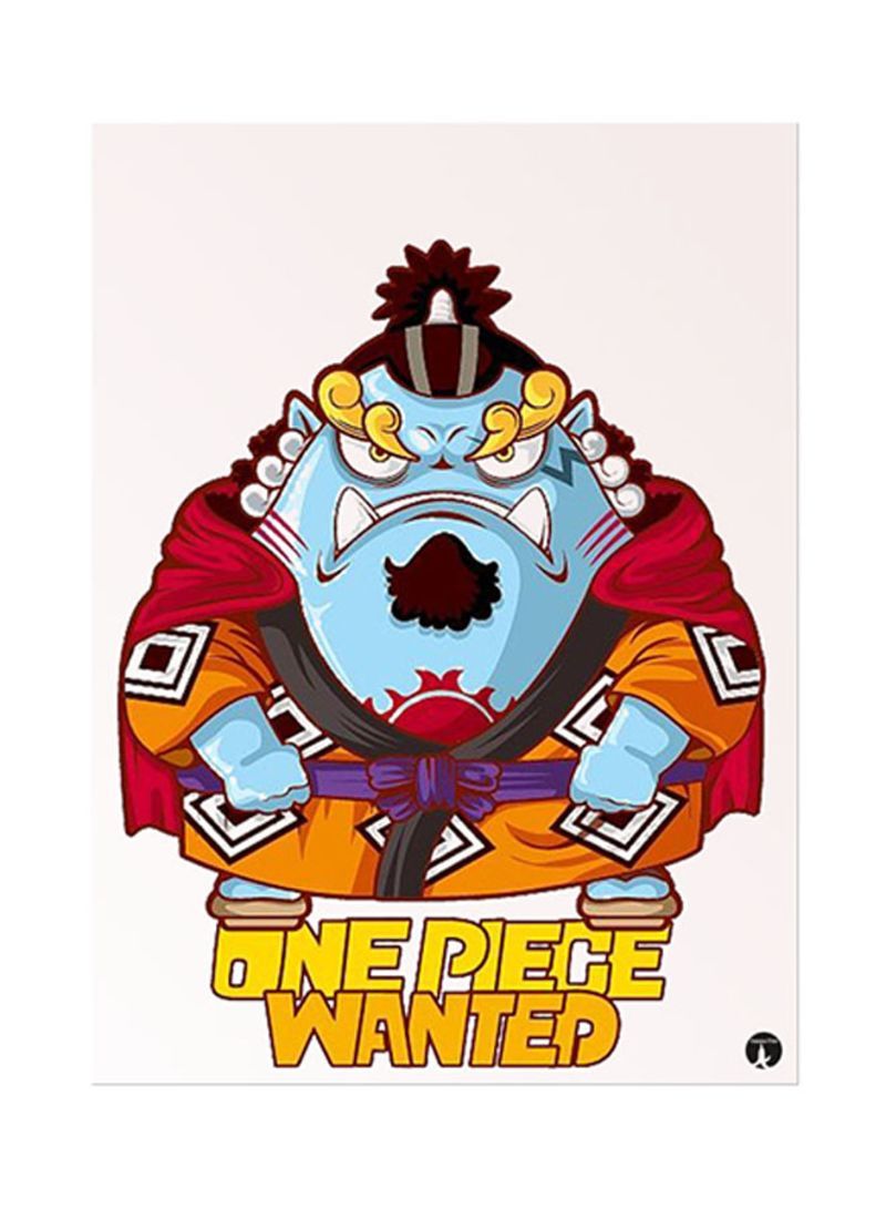 Anime One Piece Metal Plate Poster Multicolour 15x20centimeter