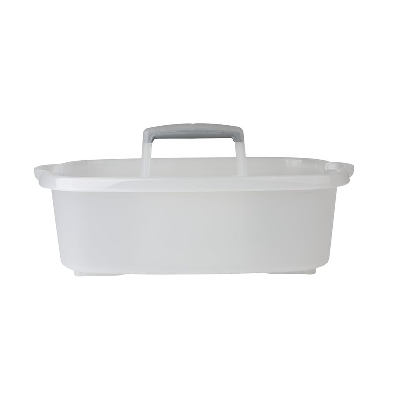 Casabella Plastic Multipurpose Cleaning Storage Caddy with Handle 15Gallon Clear